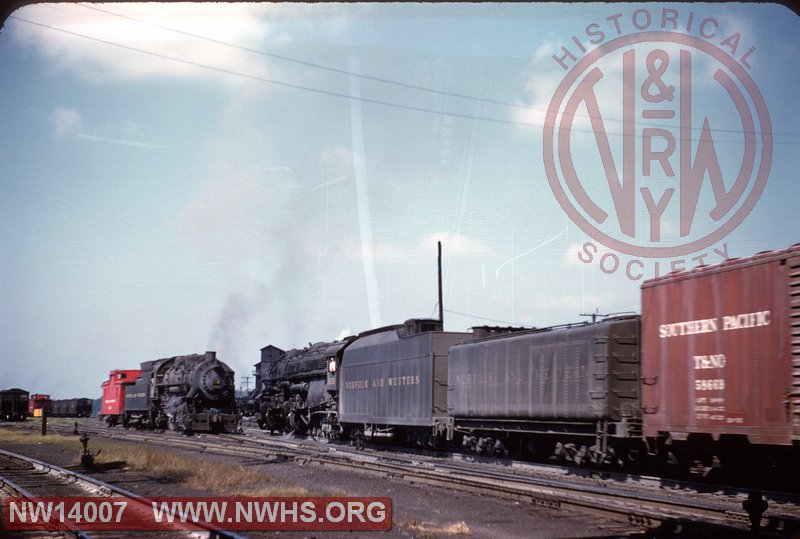 N&W A 1226 with #77 at Crewe, VA