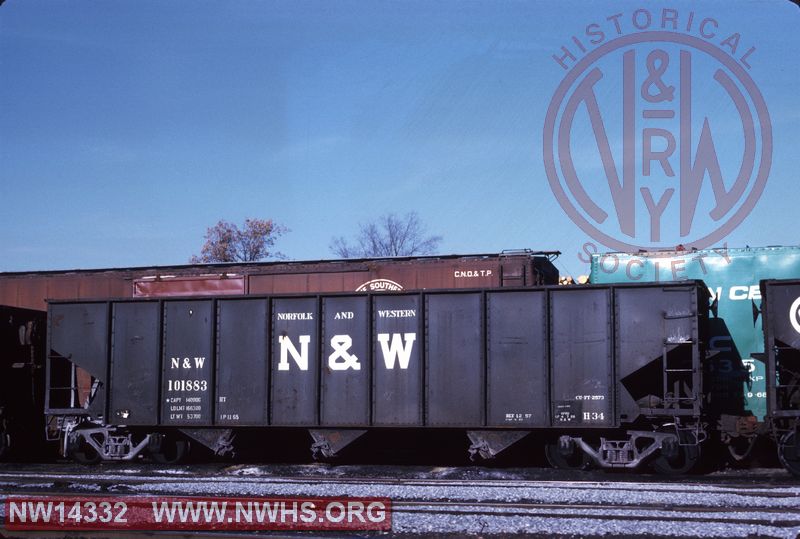 N&W H-34 101883 coal hopper