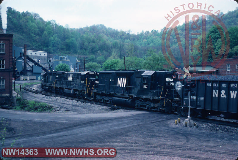 N&W coal train eastbound at Keystone, WV