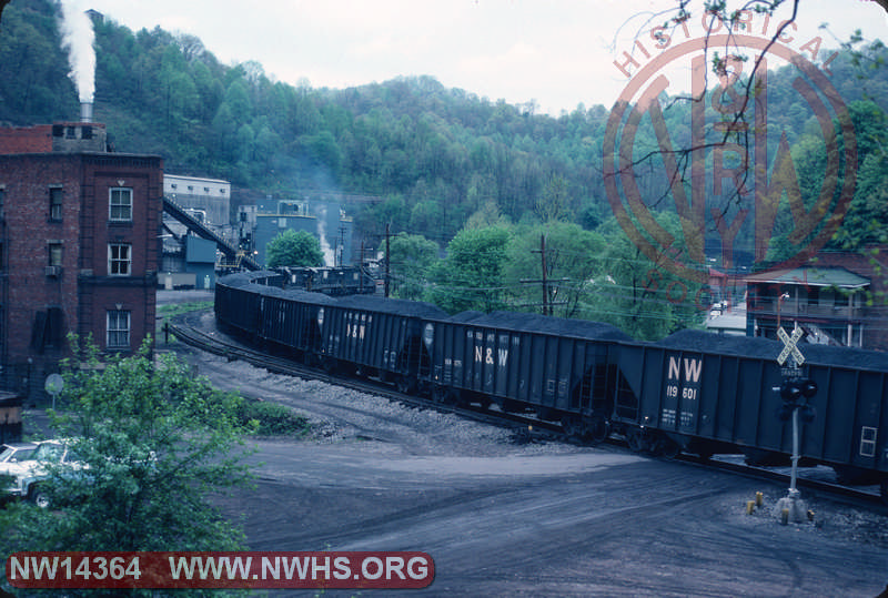 N&W coal train eastbound at Keystone, WV