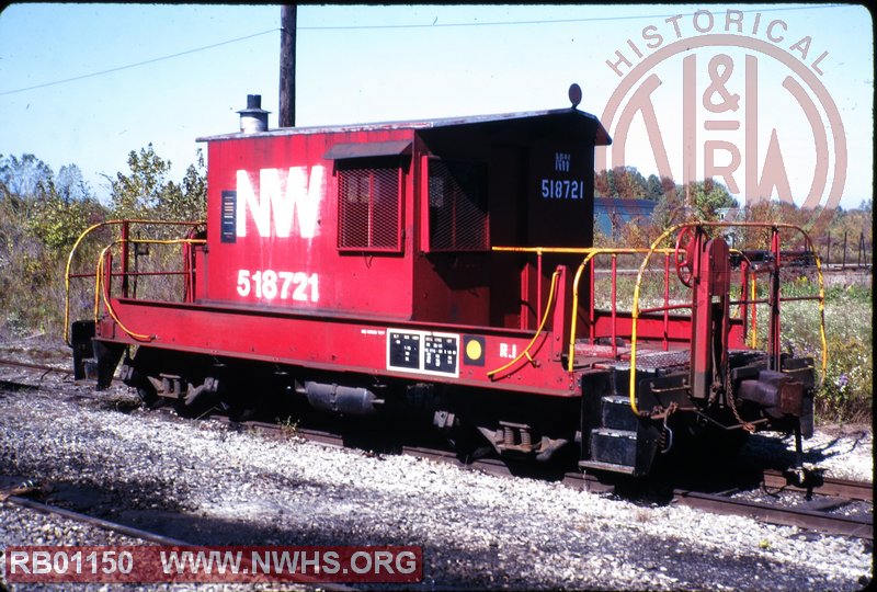 N&W Class R1 Caboose #518721 at Sheffield, OH