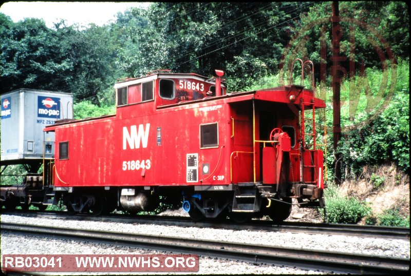 N&W Class C31P Caboose #518643 at Ada, WV