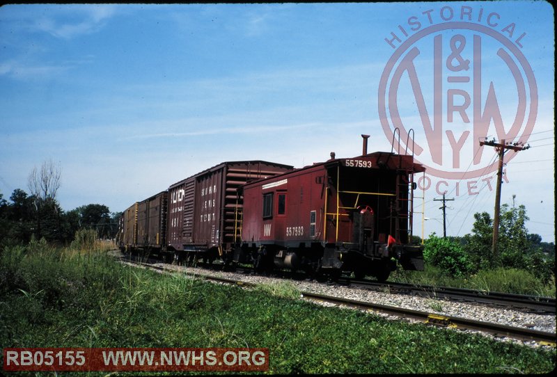 N&W Class C7P Caboose #557593 at Burkeville, VA