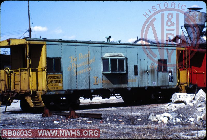 Illinois Terminal caboose #989 at Frankfort, IN