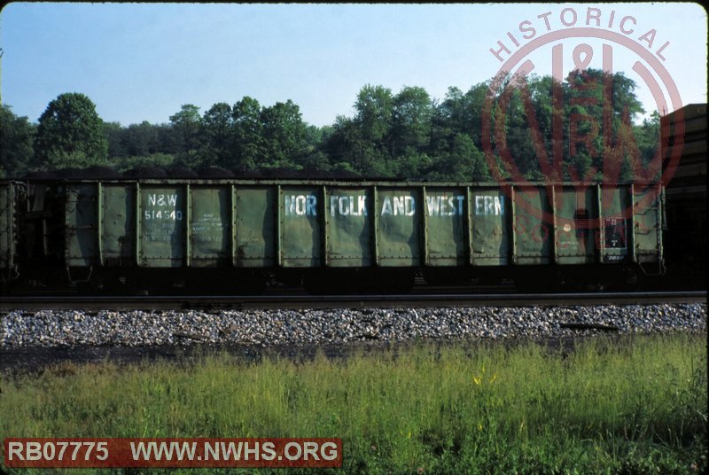 N&W Class G26 Gondola, Scrap Material Storage #514540 at Roanoke, VA