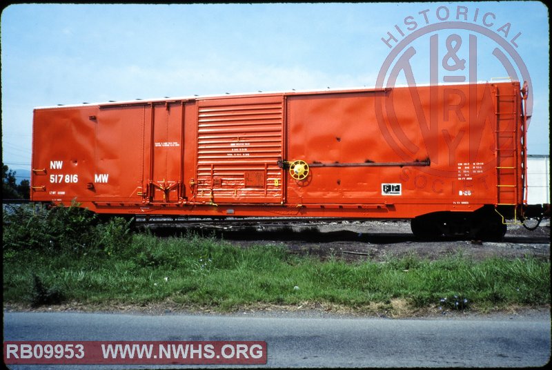 N&W Class B-26 Box, Material #517816 at Salem, VA