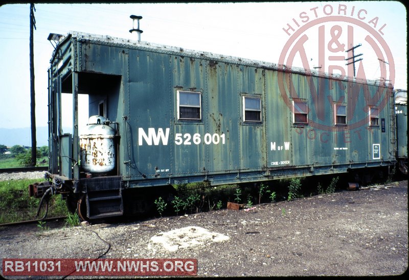 N&W Class B7a Box, Cook-diner #526001 at Portsmouth, OH