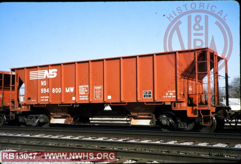 N&W Class H46a Hopper, Ballast, 100 Ton #544300