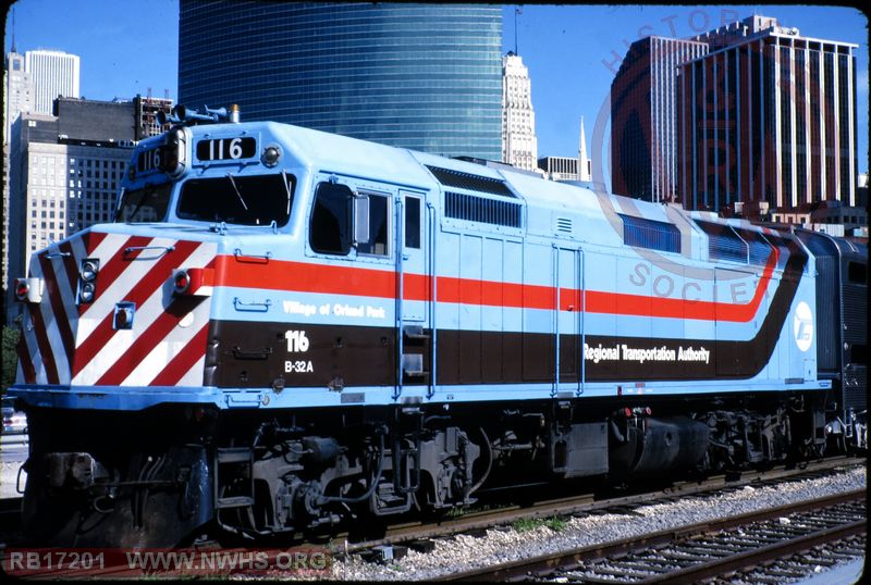 N&W EMD F40PH #116 at Chicago, IL