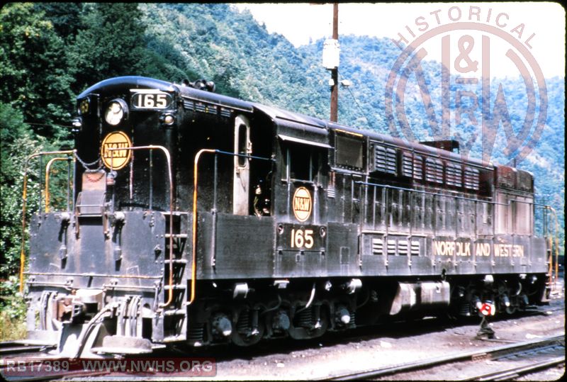 N&W F-M H-24-66 #165 at Mullens, WV