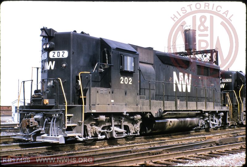 N&W EMD GP35 #202 at Sloan, NY