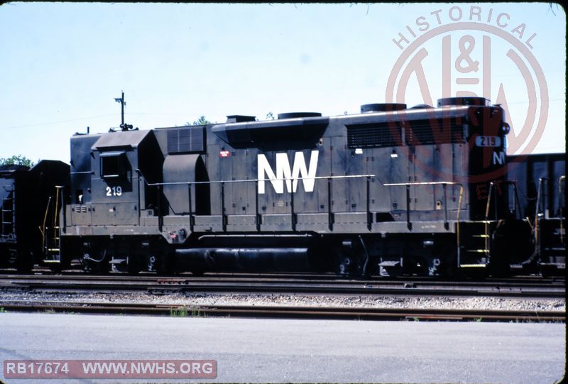 N&W EMD GP35 #219 at Roanoke, VA