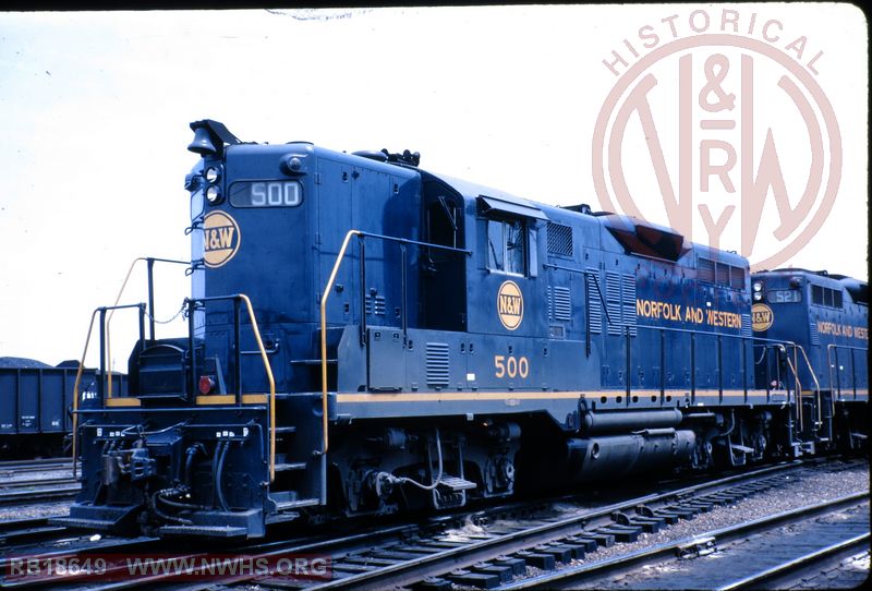 N&W EMD GP9 #500 at Norfolk, VA