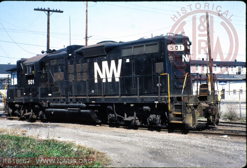 N&W EMD GP9 #501 at Toledo, OH