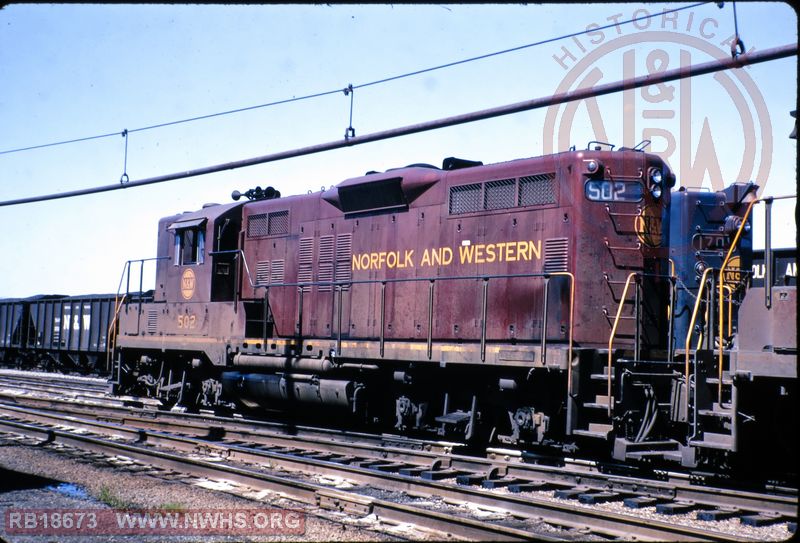 N&W EMD GP9 #502 at Norfolk, VA