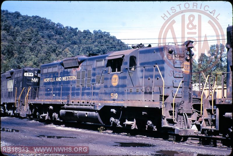 N&W EMD GP9 #519 at Weller Yard, VA