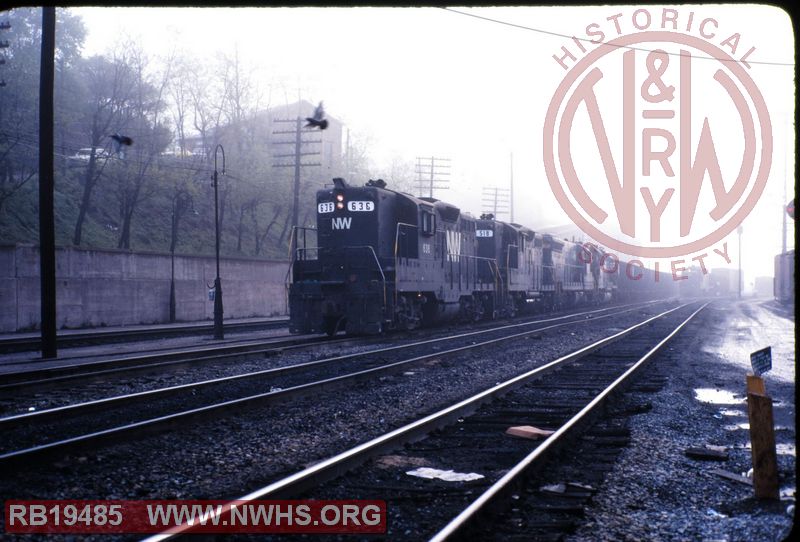 N&W EMD GP9 #636 at Williamson, WV