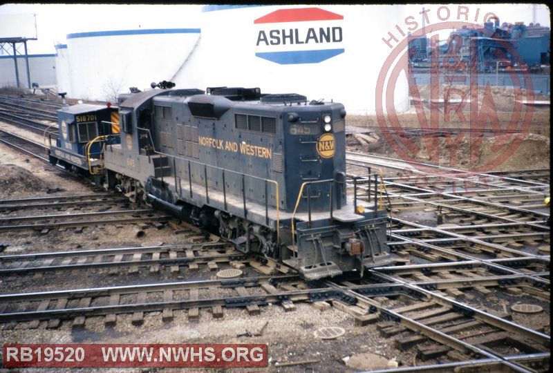 N&W EMD GP9 #645 at Chicago, IL