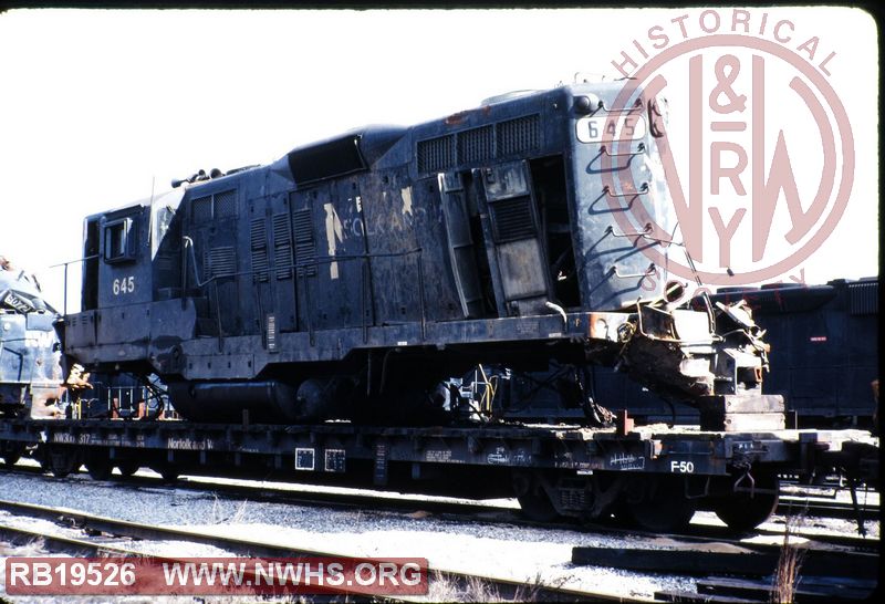 N&W EMD GP9 #645 at Roanoke, VA