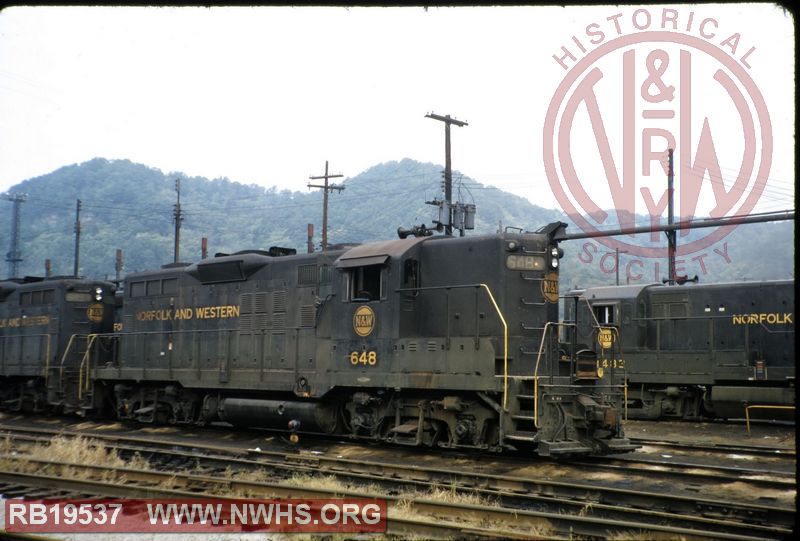 N&W EMD GP9 #648 at Portsmouth, OH