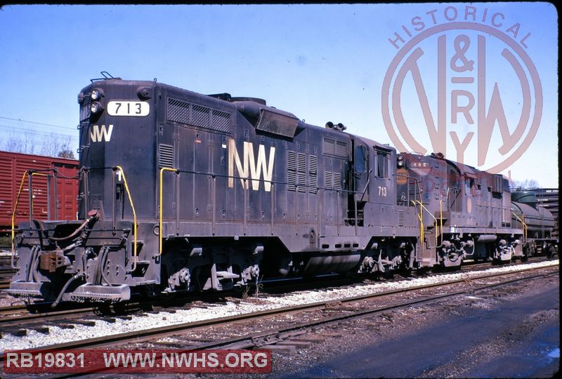 N&W EMD GP9 #713 at Lynchburg, VA