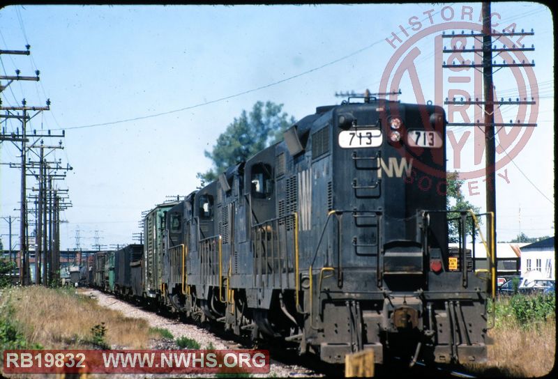 N&W EMD GP9 #713 at Willoughby, OH