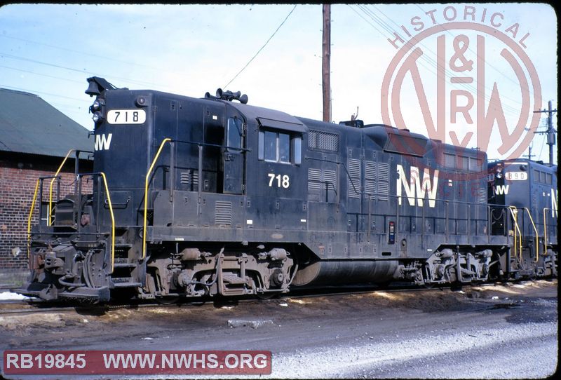 N&W EMD GP9 #718 at Lynchburg, VA