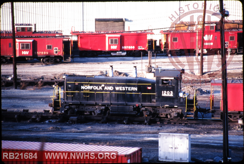 N&W EMD SW1200 #1203 at Roanoke, VA