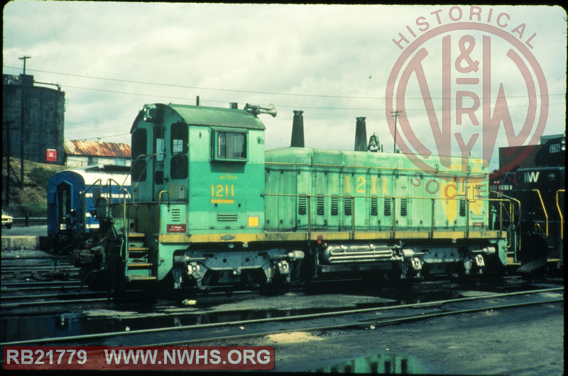 N&W EMD SW1200 #1211 at Roanoke, VA