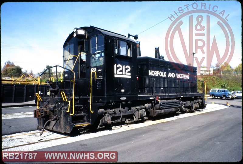 N&W EMD SW1200 #1212 at Roanoke, VA