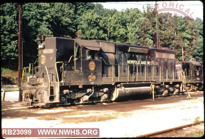 N&W EMD SD35 #1518 at Clare, OH