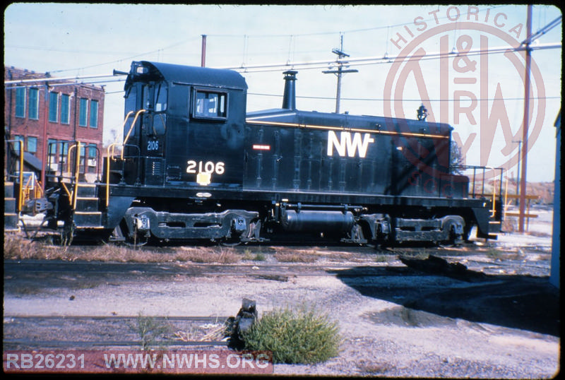 N&W EMD SW1 #2106 at Brewster, OH