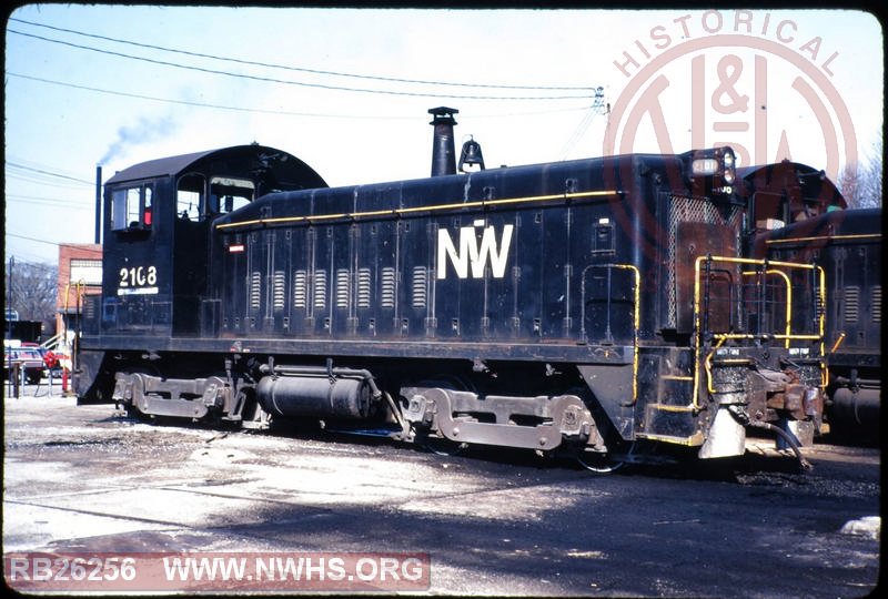 N&W EMD SW8 #2108 at Akron, OH