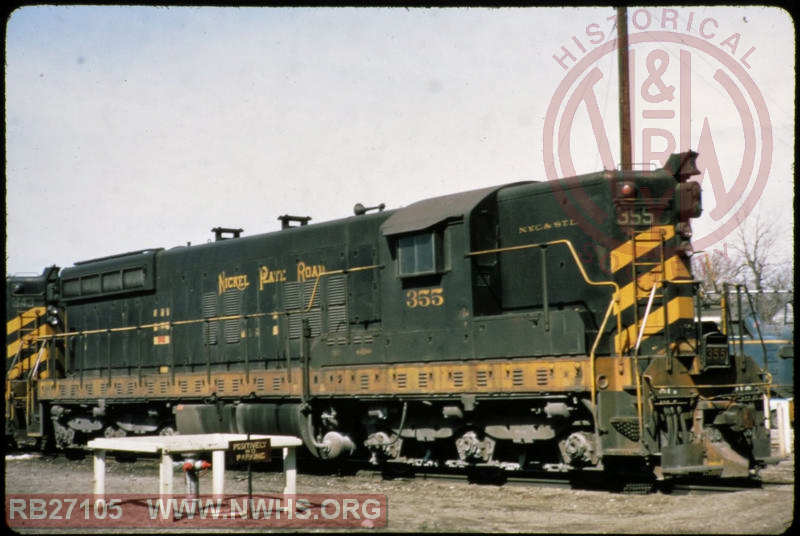 NKP EMD SD9 #355 at Decatur, IL