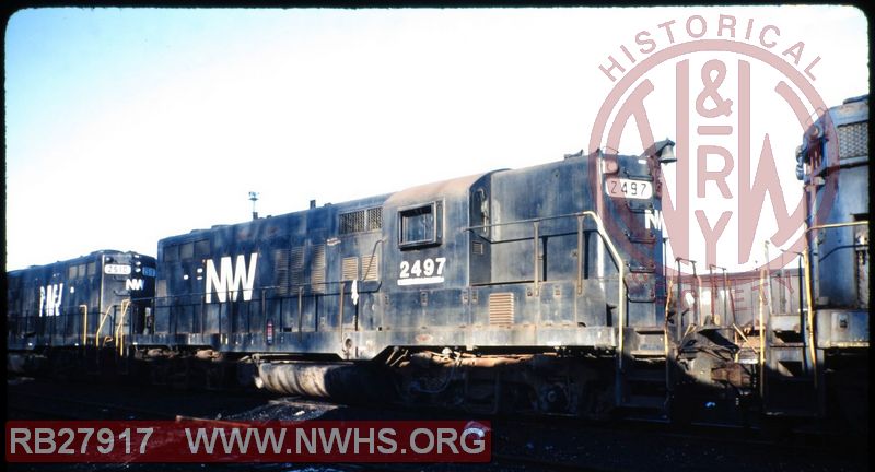 N&W EMD GP9 #2497 at Roanoke, VA