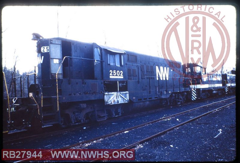 N&W EMD GP9 #2502 at Roanoke, VA