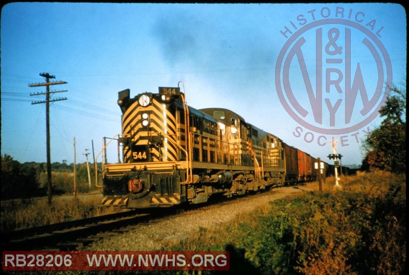 NKP ALCO RS-3 #544 at Farmdale, IL.