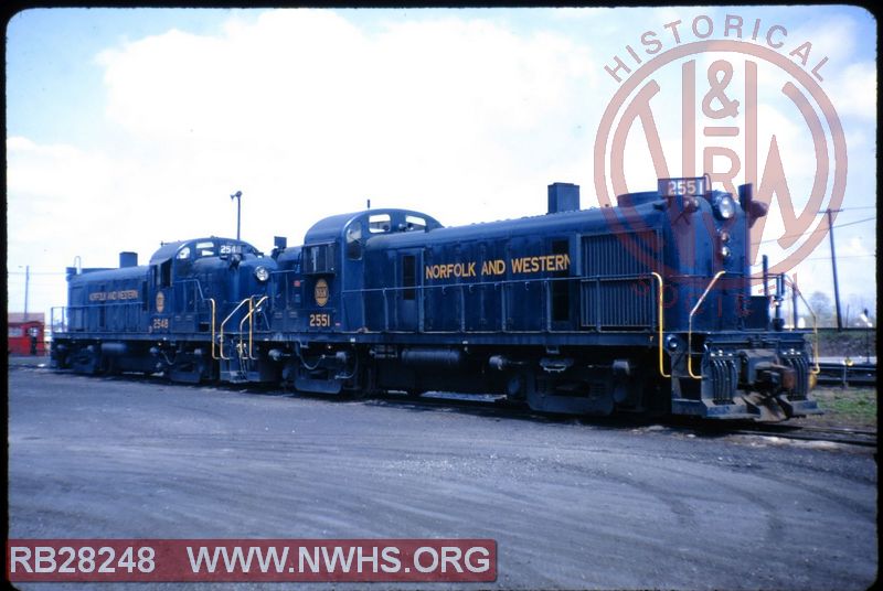 N&W ALCO RS-3 #2551 at Kansas City, MO