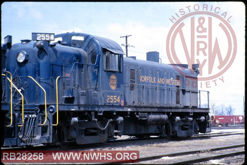 N&W ALCO RS-3 #2554 at Bellevue, OH