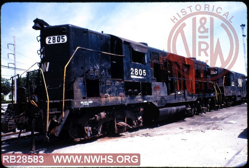 N&W EMD GP9 #2805 at Decatur, IL