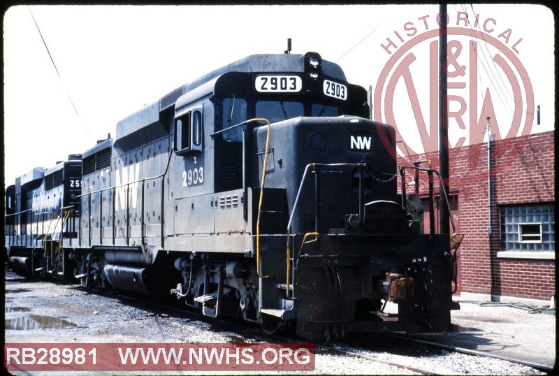 N&W EMD GP30 #2903 at New Haven, IN