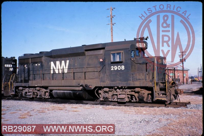 N&W EMD GP30 #2908 at Norfolk, VA