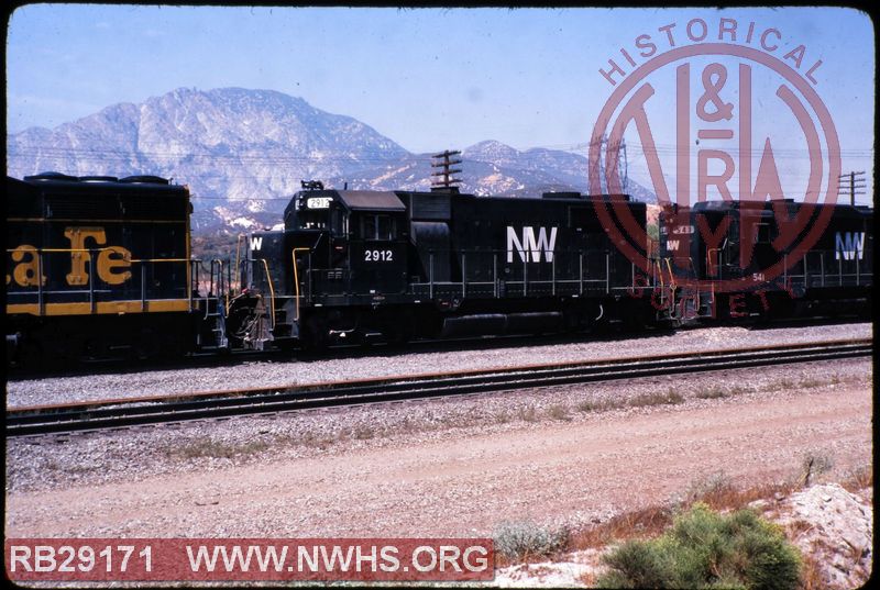 N&W EMD GP35 #2912 at Cajon Pass, CA