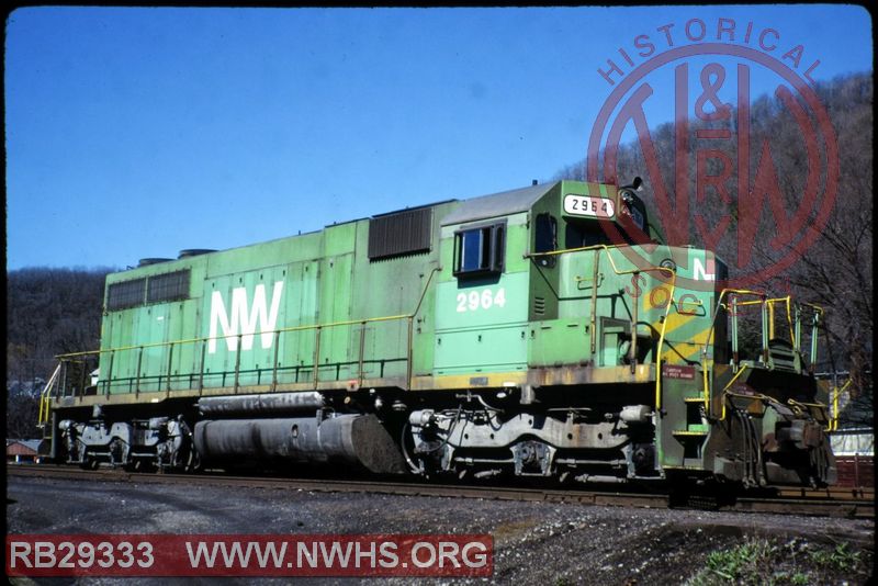 N&W EMD SD39 #2964 at Dillonvale, OH