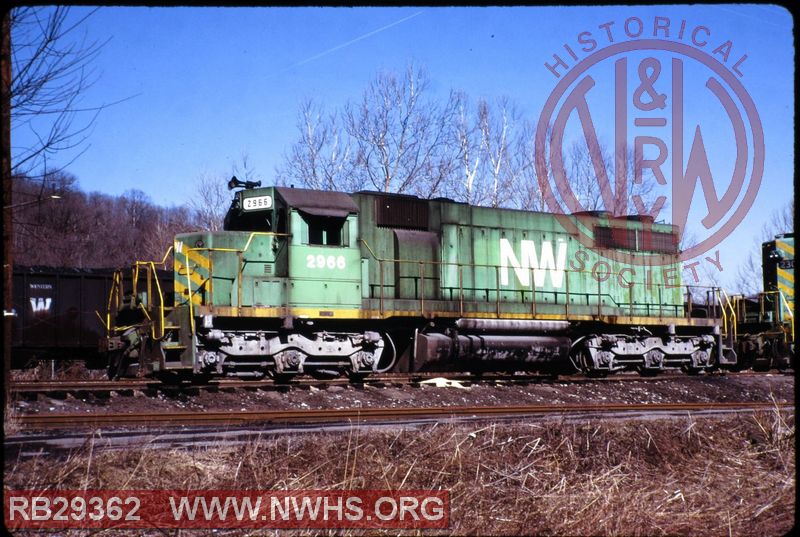 N&W EMD SD39 #2966 at Dillonvale, OH