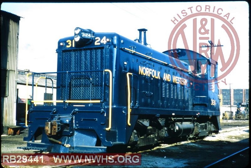 N&W GMD-LTD SW8 #3124 at Decatur, IL