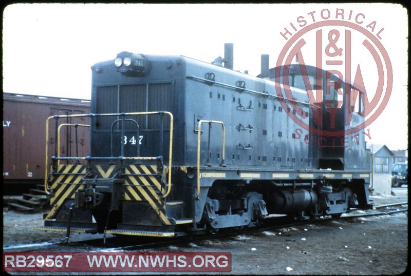 Wabash GM-EMD NW2 #347 at Chicago, IL.