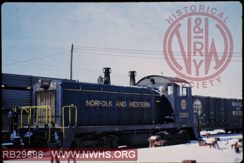 N&W EMD SW7 #3362 at National City, IL