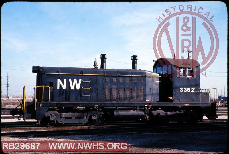 N&W EMD SW7 #3362 at St Louis, MO