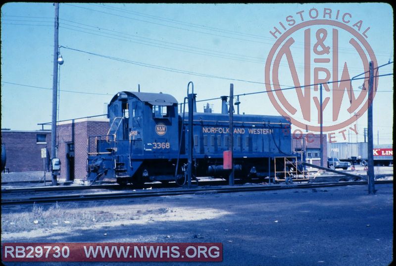 N&W EMD SW9 #3368 at Fort Wayne, IN